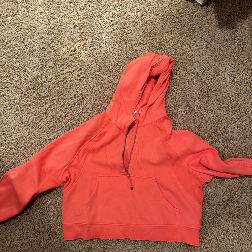 Lululemon coral scuba half zip hoodie size xl/xxl